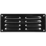 10" x 4" Inch / 260 x 105 mm Black Air Vent Cover - Steel Return Air Grilles - for Ceiling and Sidewall - HVAC - with Insect Protection Screen (10.24 x 4.13 Inch, Black)