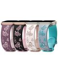 Fullmosa 4 Pack Two-Tone Butterflies Floral Engraved Straps Compatible with Apple Watch Straps 42mm 41mm 40mm 38mm for Women, Soft Silicone Sport Band for iWatch Straps SE Series 10 9 8 7 6 5 4 3 2 1