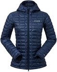 Berghaus Women's Cuillin Synthetic Insulated Hooded Jacket, Durable Design, Water Resistant, Dusk/Navy Blazer, 16