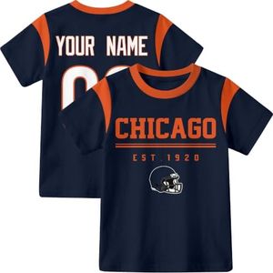 INAOO Chicago T-Shirt for Kids Clothes Short Sleeve Custom Gifts