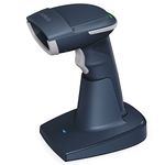 Inateck 2D 1D QR Wireless Barcode Scanner, Bluetooth 5.0, with Smart Base, Barcode Reader Supports Screen Scanning, BCST-54