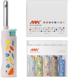 MK Candle Lighter, Butane Refillable Wind-Resistant Flame, 4-Pack for BBQ, Camping, Outdoor Use (Season-5pc)