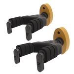 AUPHY Guitar Wall Mount Guitar Hanger with Automatic Lock & Swivel Design for Classical Guitar、Electric Guitar、Acoustic Guitar and Bass etc