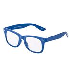 Dark Blue Childrens Classic Clear Lens Glasses Fames Fake Glasses Frames with Lenses for Fancy Dress World Book Day Boys Girls Nerd Glasses Geek Hipsters Style Kids Dress Up Costume Glasses