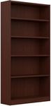 Bush Furniture Universal Tall 5 Shelf Bookcase in Vogue Cherry, Vertical Storage and Display Bookshelf for Home Office or Living Room Organization