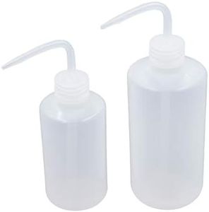 DGQ Squeeze Bottle 250ml and 500ml Squirt Bottle Flower Succulent Watering Bottle Watering Can with Bend Mouth and Scale Mark