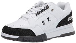 British Knights Men's Metros Sneaker, White/Black/Black Ice, 10.5