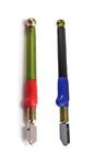 Inditrust 2 PCS Glass cutter pen cut 1 pc 3mm-12mm and 1pc 3-13 mm Professional Quality. Glass Cutter