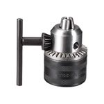 uxcell Drill Chucks, 1/2-20UNF Threaded 3-16mm Capacity with Chuck Key for Electric Impact Corded Cordless Drill