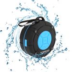 TOPROAD Portable Shower Speaker, IPX7 Waterproof Wireless Outdoor Speaker with HD Sound, 2 Suction Cups, Built-in Mic, Hands-Free Speakerphone for Bathroom, Pool, Beach, Hiking, Bicycle