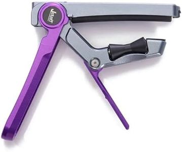 2025 Upgrade Rolling Guitar Capo, Aluminum Alloy - CNC Metal Carving Capo for Acoustic and Electric Guitars, Unique Folding and Hiding Design, Silky Smooth Movement, Precise Tuning. (PURPLE)