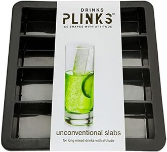 DRINKSPLINKS Silicone Long Ice Cube Trays Make Ideal ice Shapes for Water Bottles - Big Slab Ice Trays - Large Rectangle Shaped Ice Trays for Freezer - Reusable Long Ice Trays Make Slow-Melting Ice