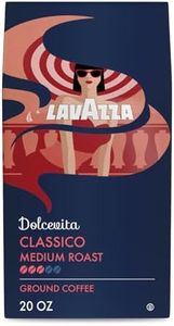 Lavazza Classico Ground Coffee Blend, Medium Roast, Authentic Italian, Blended And Roasted in Italy, Non GMO, Value Pack, A Full bodied with rich flavor and notes of dried fruit, 20 Ounce (Pack of 9)