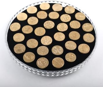 WUERLIN 32 Slot Wax Seal Stamp Storage Organizer Acrylic Clear & Rotatable Design for Neatly Organizing Sealing Accessories and Wax Seal Stamp Heads