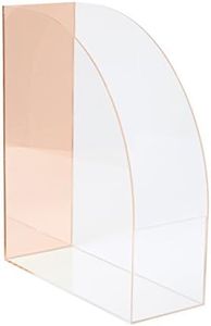 C.R. Gibson Pink Acrylic Mirror Desktop Organizer, 4'' x 12'' x 10''