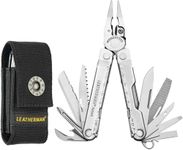 Leatherman Rebar Stainless Steel Full Size Multitool | Closed Length: 10.16 cm | 17 in 1 Functional Tools with Nylon Sheath | Weight: 189.94 g, Width: 2.99 cm 25 Years Warranty | DYI