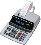 Sharp 12-Digit Print Calculator Desktop Size Adding Machine, Perfect for Everyday Use and Office, Bright, Large Easy-to-Read Numbers on Both the Display and the Two-ColorPrinted Tape (VX-2652H)