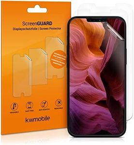 kwmobile Screen Protectors Compatible with Apple iPhone 13 / iPhone 14 Screen Protector - 3X Ultra-Clear Transparent Phone Films