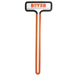 The Boyer Brush™ - The Safest Grill Brush, Wire-Bristle Free, All-Metal Construction, cast Aluminum Body, Stainless Steel Wire Spring Coil, Fire Resistant (Black, Orange, Metal)