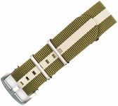 BluShark - Original Collection Military-Style Waterproof Watch Strap, Fits All Timepiece Brands, Durable Nylon Wristwatch Accessories with Stainless Steel Buckle, Toy Soldier, 20mm