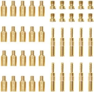 Banway 40Pcs Carburetor Jet Kit for PWK Keihin OKO CVK KOSO Crab,Replace SCL-2018090002-ZH-T-01/02 SCL-2018090001/03-ZH-T-01,Include10Pcs Slow Pilot Jets and 30PCS Carburetor Main Jets
