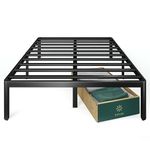 Zinus Justin Bed - Metal bed frame with storage under the bed - Metal platform bed - Black