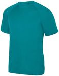 Augusta Sportswear Boys' Attain Wicking Raglan Sleeve Tee, Teal, Medium