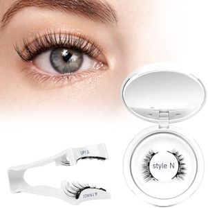 Magnetic Lash Kit with Applicator, Higu clace Reusable Magnetic Eyelashes Natural-Look, Magnetic Lashes No Glue and Remover Need, No Eyeliner Required False Eyelash Easy to Wear (Style N2)