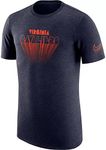 Nike Men's NCAA Tri-Blend T-Shirt (as1, Alpha, l, Regular, Regular, Virginia Cavaliers - Navy)