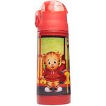 Daniel Tiger 13 oz Insulated Water Bottle with Latching Lid - Easy to Use for Kids - Reusable Spill Proof & BPA-Free, Keeps Drinks Cold for Hours, Fits in Lunch Boxes & Bags, Fun for Back to School
