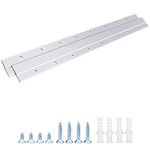 French Cleat Picture Hanger, Aluminum Z Hanger Interlocking Wall Mounting Bracket Hardware Kit Z Clips for Hanging Wall Painting, Mirrors, Panels, Artwork, Cabinet, Whiteboard (18inch-1Pairs)