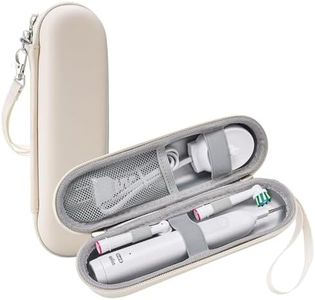 ProCase Travel Case for Oral-B/Oral-B Pro Smartseries/IO Serie Sonicare ProtectiveClean Electric Toothbrush, Hard EVA Case Cover Storage Bag Holder with Mesh Pocket for Accessories -Beige
