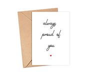 Emily gift Always Proud Of You Card - Encouragement Card - Well Done Card - Congratulations For Friend - Daughter - Graduation Card - New Job Card