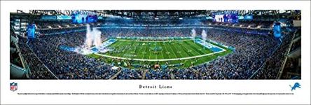 Detroit Lions Football - Unframed 40 x 13.5 Poster by Blakeway Panoramas