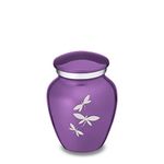 GetUrns Embrace Dragonflies Keepsake Cremation Urn (Purple)