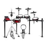 Alesis Nitro Ultimate and Gibraltar Hi-Hat Stand - Electric Drum Kit with Dual Zone Mesh Pads, Movable Hi-Hat, 640 Authentic BFD Sounds and 52 Kits, Bluetooth, Drumeo, USB MIDI, Double Kick Compatible