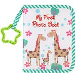 Toddmomy Baby Photo Album Soft Cloth Infant Photo Book Giraffe Family My First Photo Book First Year Memory Album Photo Collector for Newborns Toddlers Baby Shower