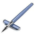 Zalantan Nice pens,luxury pen with cace,fancy pens Ballpoint Pen Smooth writing experience stylish design effortless writing executive pen-Gift Box with 0.5mm Black Extra 2 Refill (Blue)