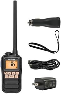 Retevis RM01P Marine Radio-RM01 Upgraded Version, IP67 Floating VHF Radio Handheld, 1750mAh, Type-C, NOAA, 88 Global Channels, Lightweight & Portable Maritime Radio,for Coastal Fishing Kayaking(1Pack)
