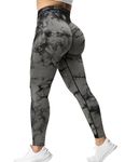 YEOREO Scrunch Butt Lift Leggings for Women Workout Yoga Pants Ruched Booty High Waist Seamless Leggings Compression Tights Grey M