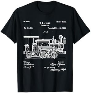 1886 Train à vapeur de locomotive - cadeau de plan de brevet T-Shirt