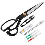 Fabric Scissors,Professional Tailor Scissors 9 inch - Heavy Duty Sewing Scissors for Leather Cutting Industrial Sharp Shears Home Office Artists Students Tailors Dressmakers