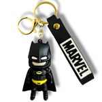 Artbizz Shinchan Cartoon PVC Rubber Keychain & Keyring | Anime Keychain | 3D Character Cartoon Rubber Keychain | Silicon Soft Rubber Keychain | Key Accessory for Kids and Adults (Batman)