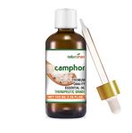 Naturoman Camphor Essential Oil for Aromatherapy and Skin Care - Natural and Therapeutic Grade Oil, 100 ml