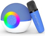 Mgaolo Mini Karaoke Machine for Kids Adults,Portable Bluetooth Speaker with Wireless Microphone,Gift Toys with MP3 Player for Boys Girls 3-12 Year Old Birthday Family Home Party Present (Blue)