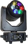 SHEHDS JMS WEBB Moving Head Lights LED 7X20W Beam/Wash/Zoom RGBW 4in1 Big Bee Stage Lights for Christmas, Wedding, Party