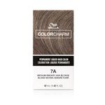 COLORCHARM Permanent Liquid Hair Color for Gray Coverage| 7A Med Smokey Ash Blonde | 1.4 Fl oz.