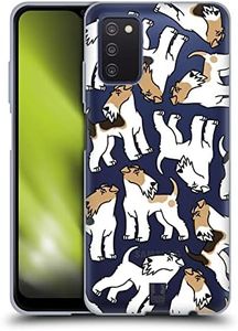 Head Case Designs Wired Fox Terrier Modelli Razza Canina 9 Custodia Cover in Morbido Gel Compatibile con Samsung Galaxy A03s (2021)
