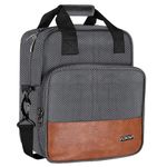 LOREM Grey Linen Insulated Tiffin Bag/Lunch Bag for Men & Women Waterproof Lunch Bag-CM-TB16