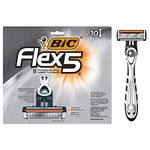 BIC Flex 5 Disposable Men's Razor, 10-Count